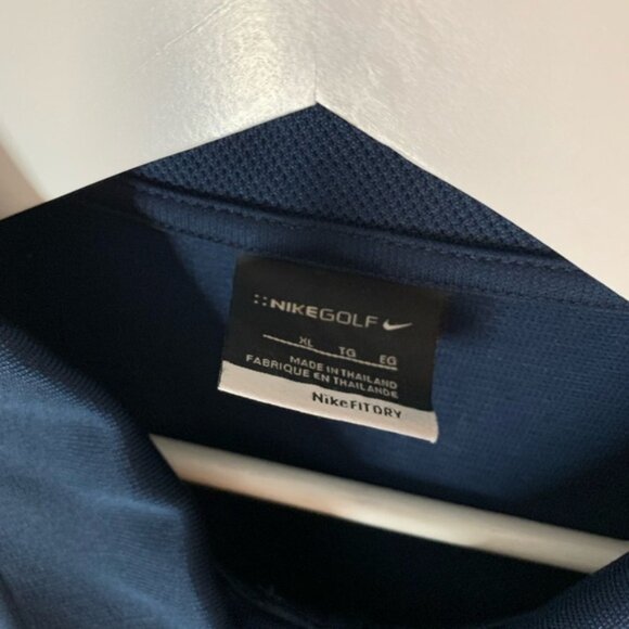 Nike Golf Dry Fit Navy Polo Shirt - Picture 3 of 4